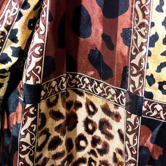 Leopard Button Up Shirt 80s Vintage animal print - Picture 11 of 12